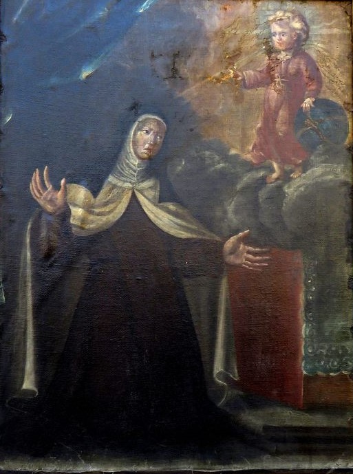 Retrato de Ana de San Agustín conservado en la Parroquia de San Miguel y que será restaurado con motivo de este centenario